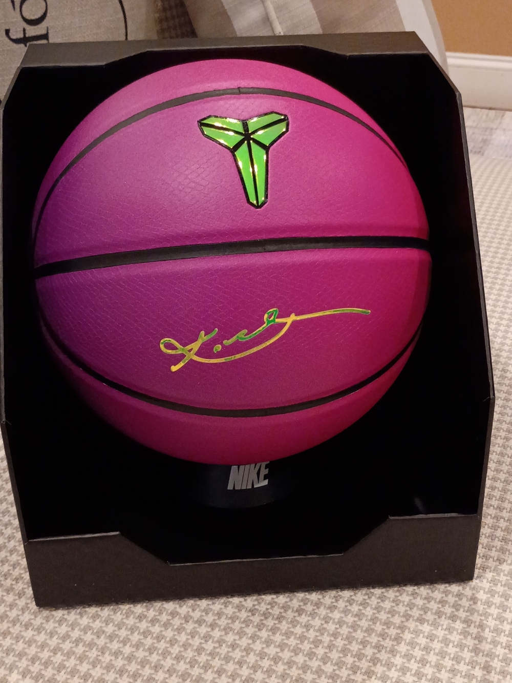 Nike Kobe Signature Pink Basketball